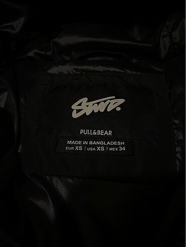xs Beden Pull & Bear Kapüşonlu şişme mont STWD