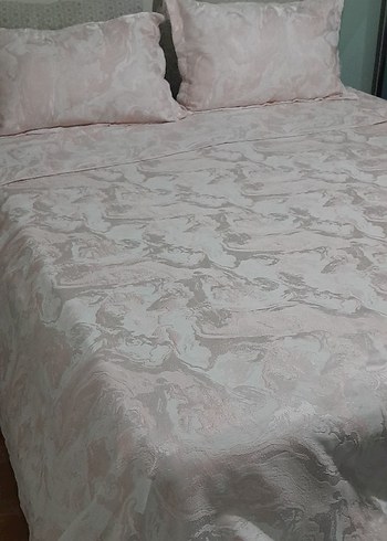 Pastel Pembe Düz Yatak Örtüsü - Görsel 2