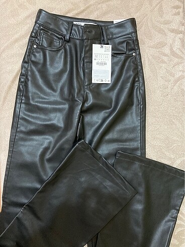 Zara ZARA DERİ PANTOLON