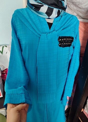 40 Beden mavi Renk Kimono