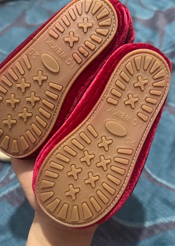 Kız Çocuk Koyu Kırmızı Fiyonklu Babet - Görsel 3