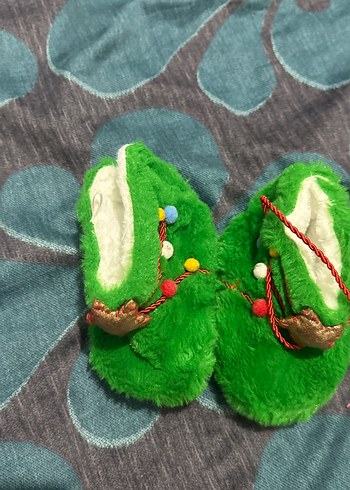 Renkli Nakışlı Kız Çocuk Sıcak Terlik - Görsel 2