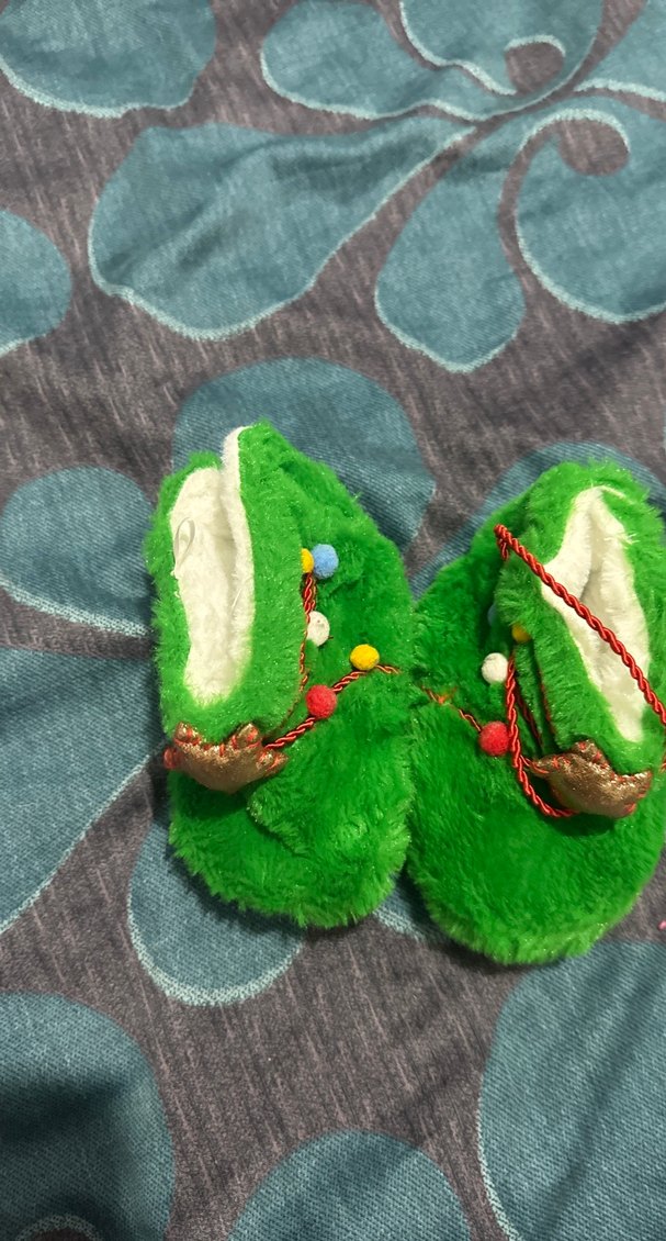 Renkli Nakışlı Kız Çocuk Sıcak Terlik - Görsel 2