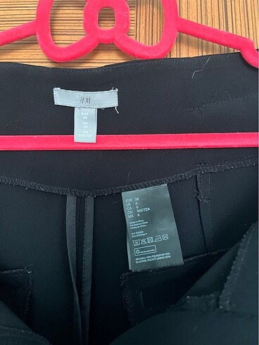 38 Beden H&M yüksel bel piliseli gizli kuşak kemerli pantolon