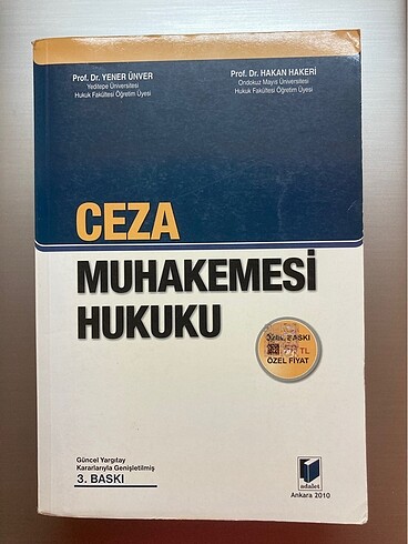 Ceza muhakemesi hukuku cmk yener ünver hakan hakeri