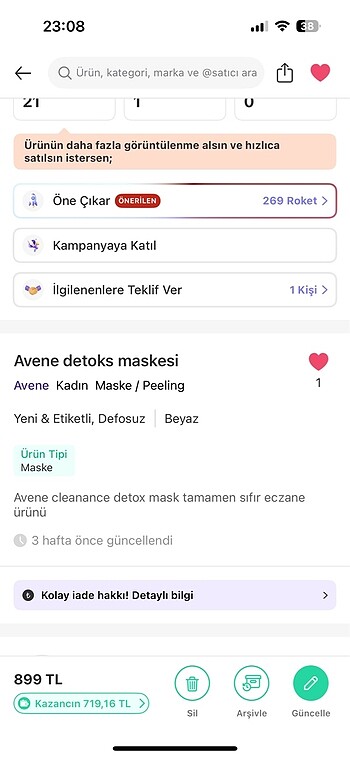 Avene detox mask - Görsel 3