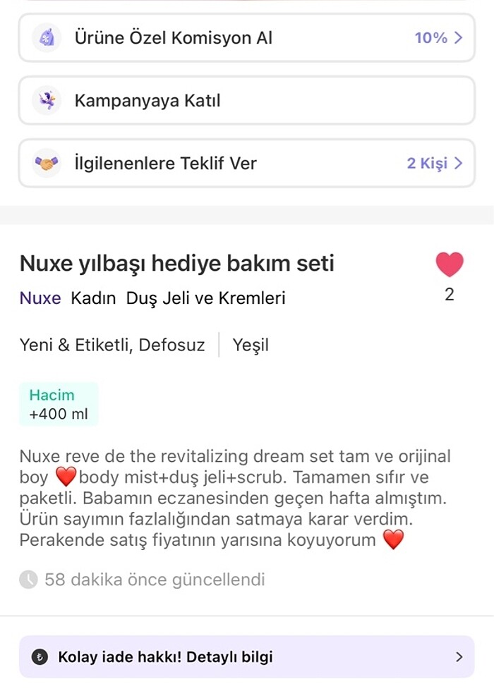 Nuxe reve de the set - Görsel 2