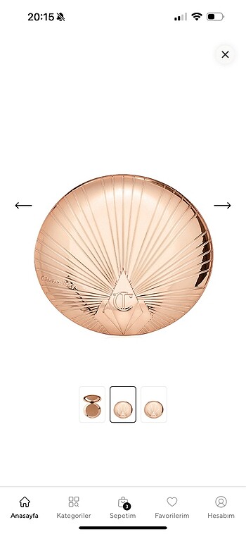 Charlotte Russe Charlotte Tilbury pudra bronzer, TAN rengi