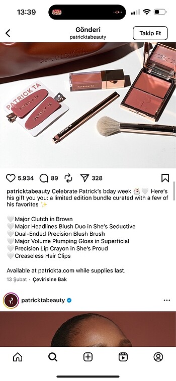 Diğer Patrick Ta birthday bundle set