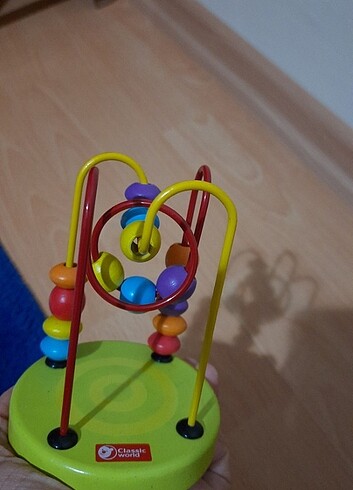 Beden Aksap boncuklu bebek zeka oyuncağı