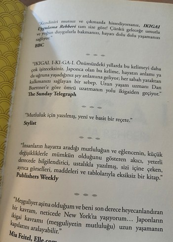 Beden Ikigai Uygulama Rehberi - Japon Mutluluğu Kitabı