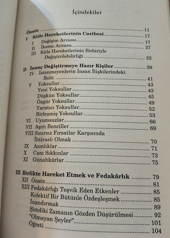 Beden Kesin İnançlılar - Eric Hoffer