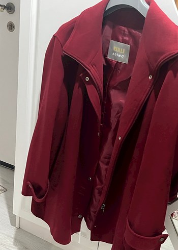 Corza Kadın Bordo Kaban - Görsel 4