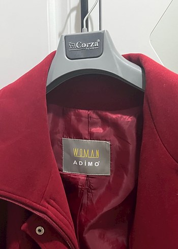 Corza Kadın Bordo Kaban - Görsel 3
