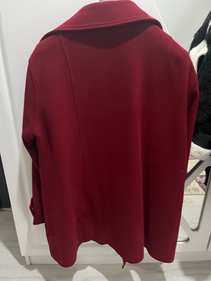 Corza Kadın Bordo Kaban - Görsel 2