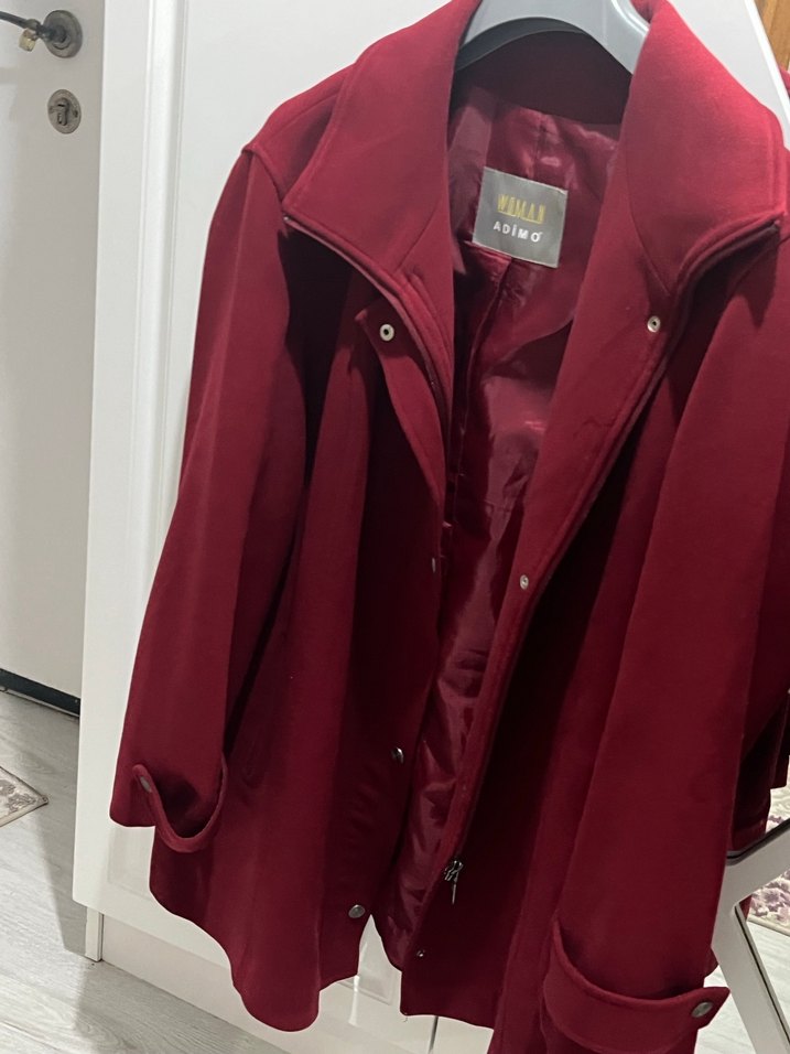 Corza Kadın Bordo Kaban - Görsel 4