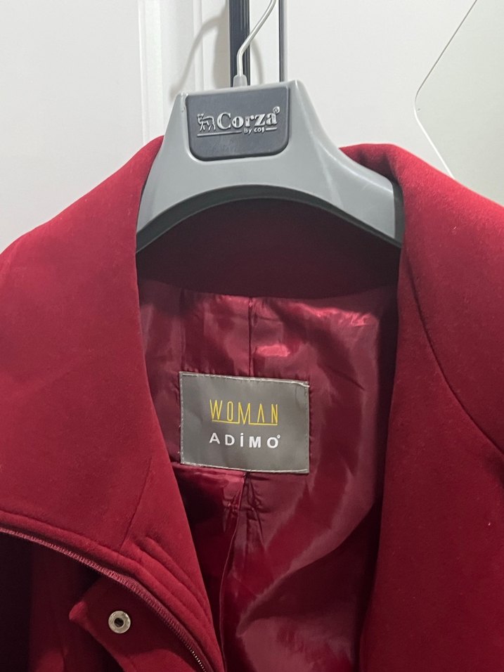 Corza Kadın Bordo Kaban - Görsel 3