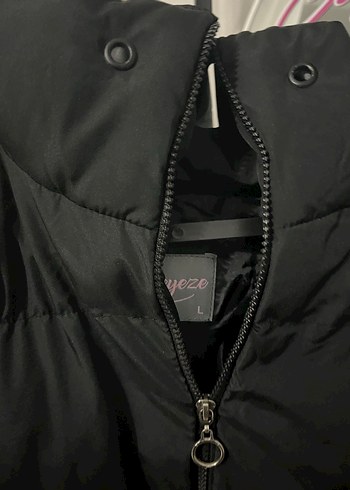 Siyah Fermuarlı Yüksek Yakalı Kadın Yelek - Görsel 2