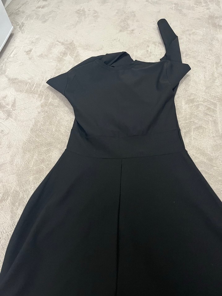 V Yaka Siyah Hamile Bluzu - Görsel 2