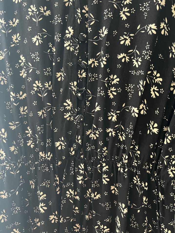 Siyah Piliseli Uzun Kollu Kadın Elbise - Görsel 4