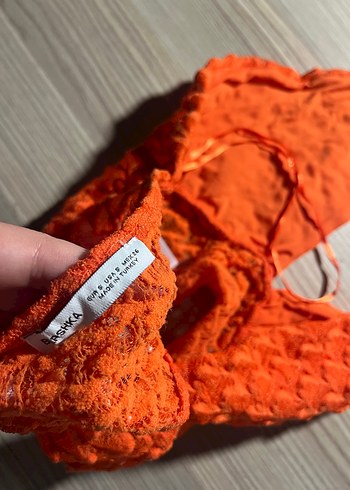 Turuncu Bershka Crop Top - Görsel 4