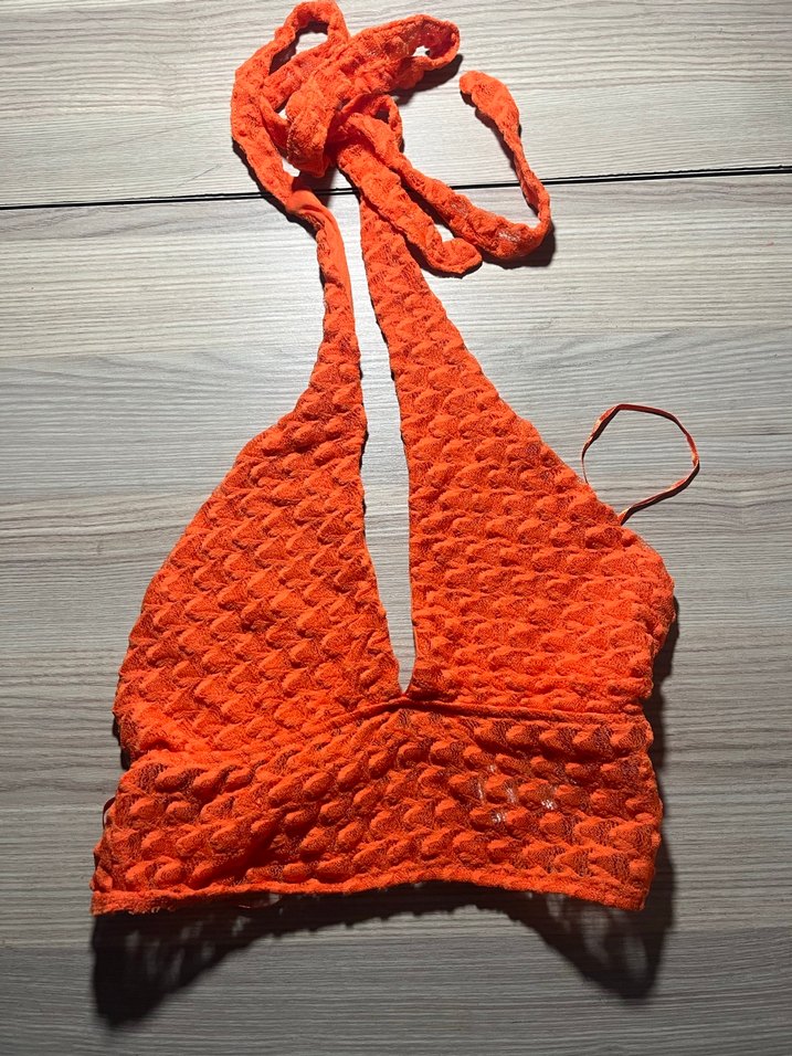 Turuncu Bershka Crop Top - Görsel 2