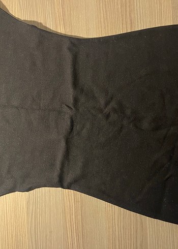 Zara Beyaz Mini Kolsuz Yüksek Yakalı Triko Elbise - Görsel 2