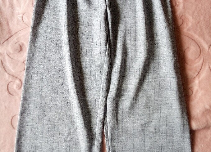 xl Beden gri Renk Kumaş pantalon yazlık.