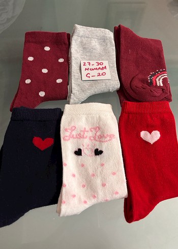 Marks & Spencer Kız Çocuk Nakışlı Pamuklu Çorap Seti