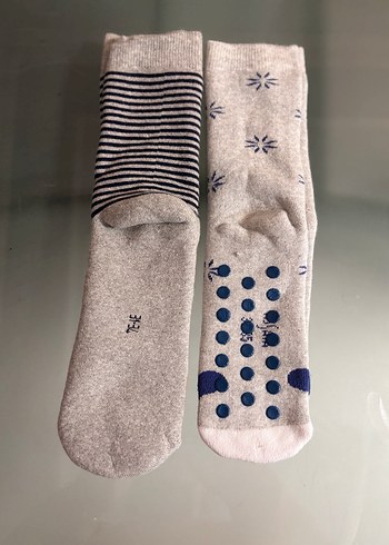 Marks & Spencer Çocuk Gri Desenli Sıcak Çorap