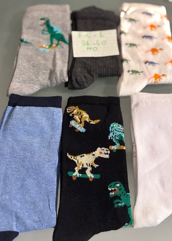 Erkek Çocuk Çok Renkli Desenli Çorap Seti - Görsel 2