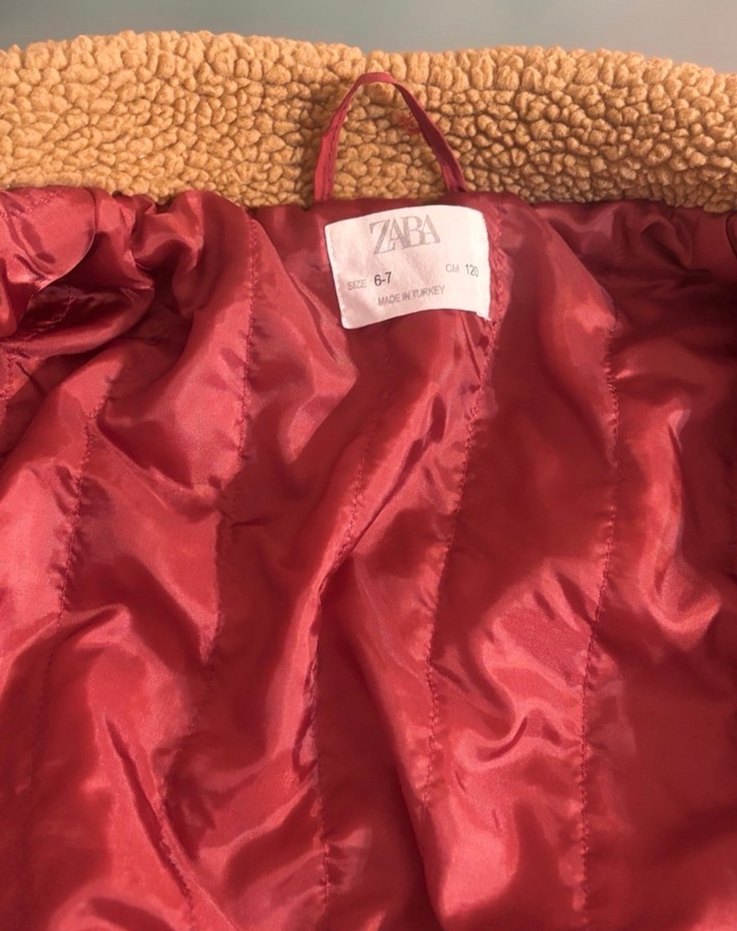 Çocuk Renkli Kürklü Mont - Görsel 4