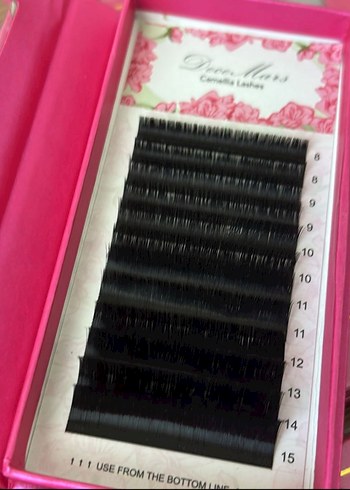 İpek kirpik 7mm-15 mm karışık uzunluk - Görsel 3