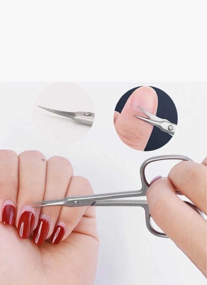 Mat gümüş tırnak eti pense tırnak makas sfır üründür - Görsel 2