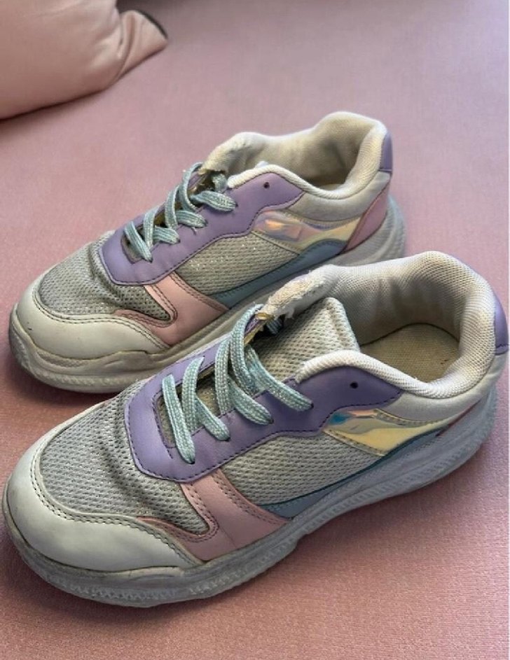 Pastel Renkli Bağcıklı Spor Ayakkabı - Görsel 3