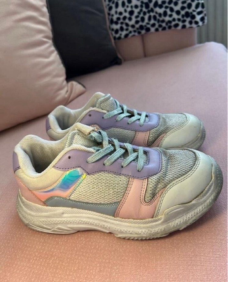 Pastel Renkli Bağcıklı Spor Ayakkabı - Görsel 2