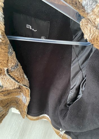 Kahverengi Peluş Kadın Ceket LTB - Görsel 7