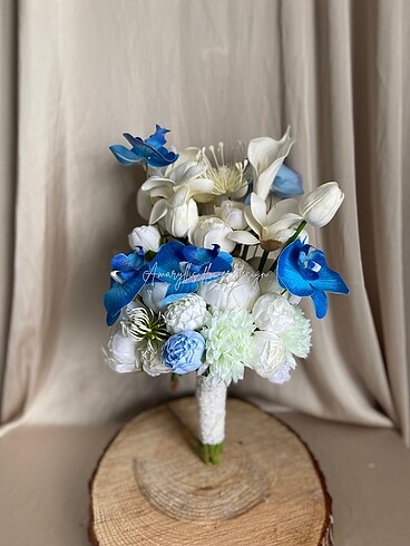 Mavi orkide gelin çiçeği - Görsel 2