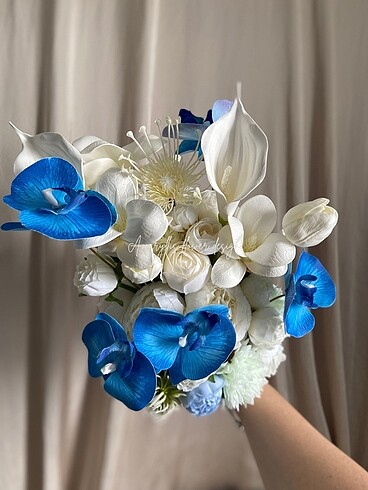 Mavi orkide gelin çiçeği - Görsel 3