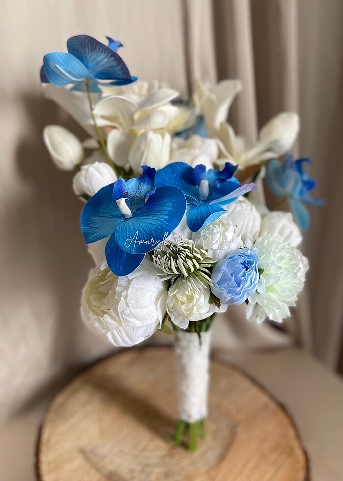 Mavi orkide gelin çiçeği - Görsel 4