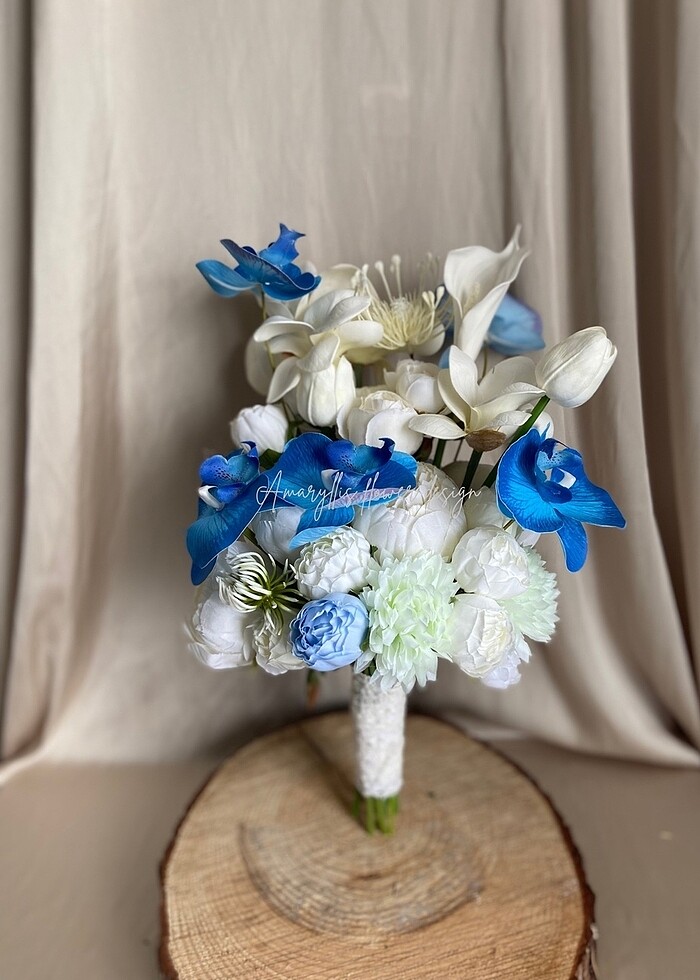 Mavi orkide gelin çiçeği - Görsel 2