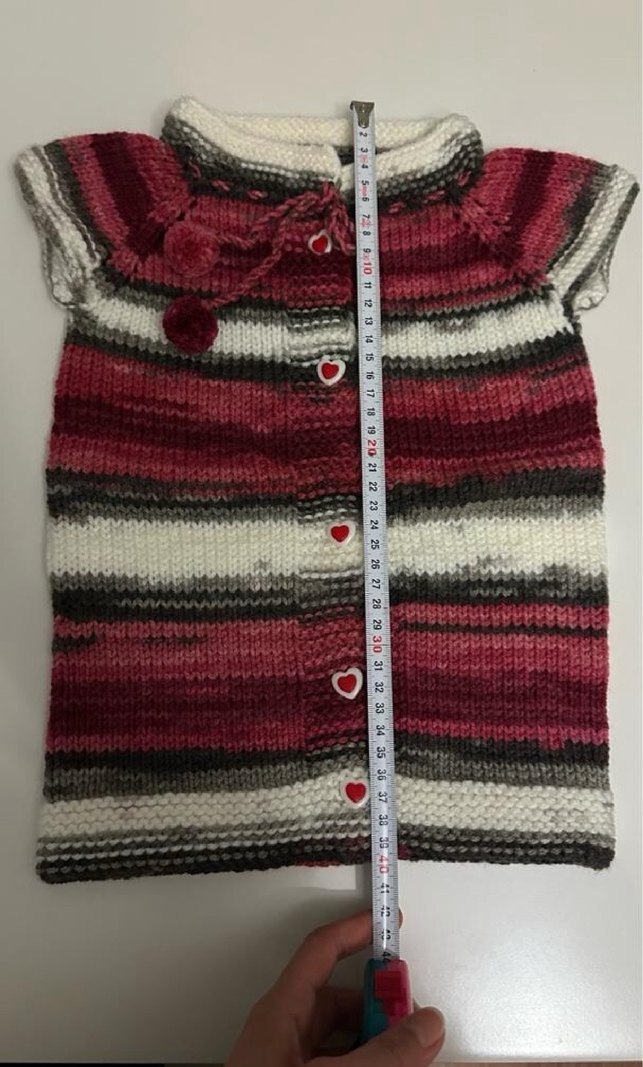 El Örgüsü Bebek Hırka - Görsel 2