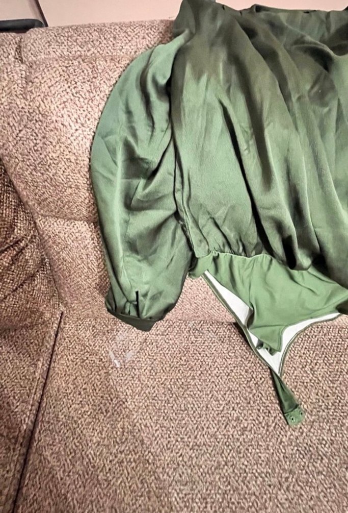 Uzun Kollu Gri Kadın Bornoz - Görsel 3