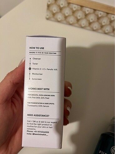 Beden Minimalist marka vitamin c serum yurt dışından aldım