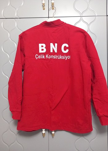 iş kiyafeti Kırmızı Uzun Kollu BNC Sweatshirt - Görsel 3