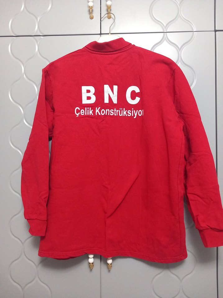 iş kiyafeti Kırmızı Uzun Kollu BNC Sweatshirt - Görsel 3