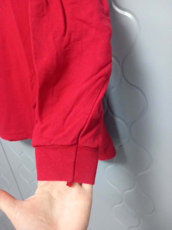iş kiyafeti Kırmızı Uzun Kollu BNC Sweatshirt - Görsel 4