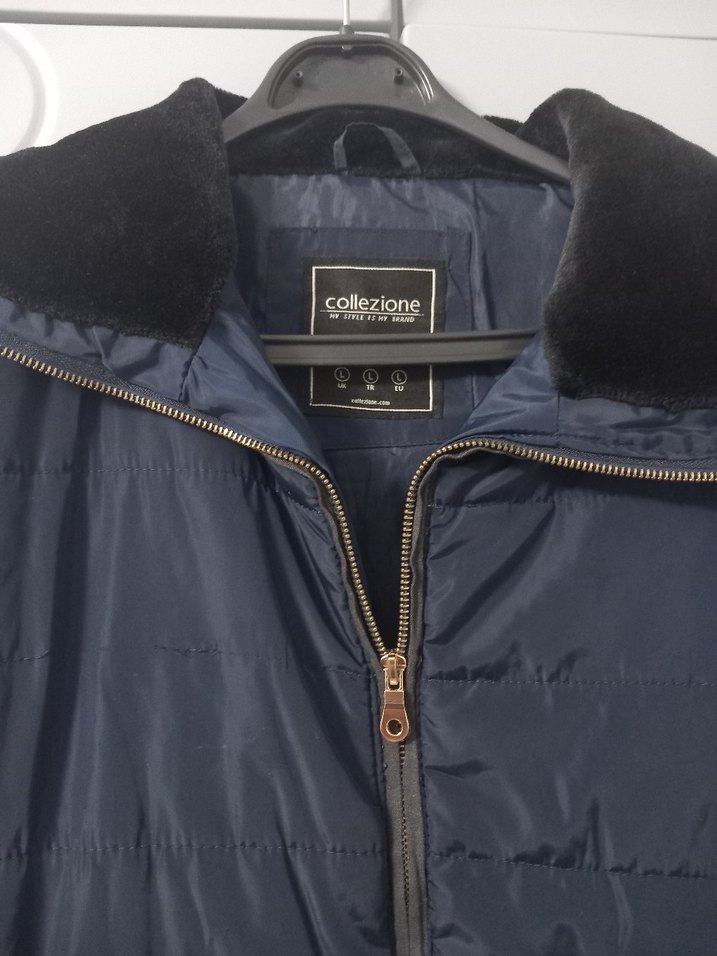 Lacivert Mont kaban - Görsel 3