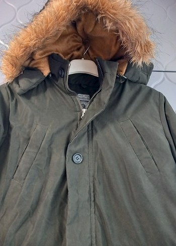 Kürklü Kapüşonlu Erkek Çocuk Kaban - Görsel 2