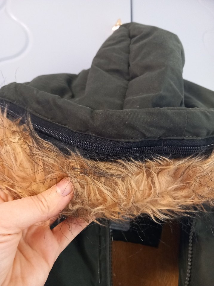 Kürklü Kapüşonlu Erkek Çocuk Kaban - Görsel 5